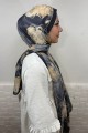 Desenli Bambu Şal 036G
